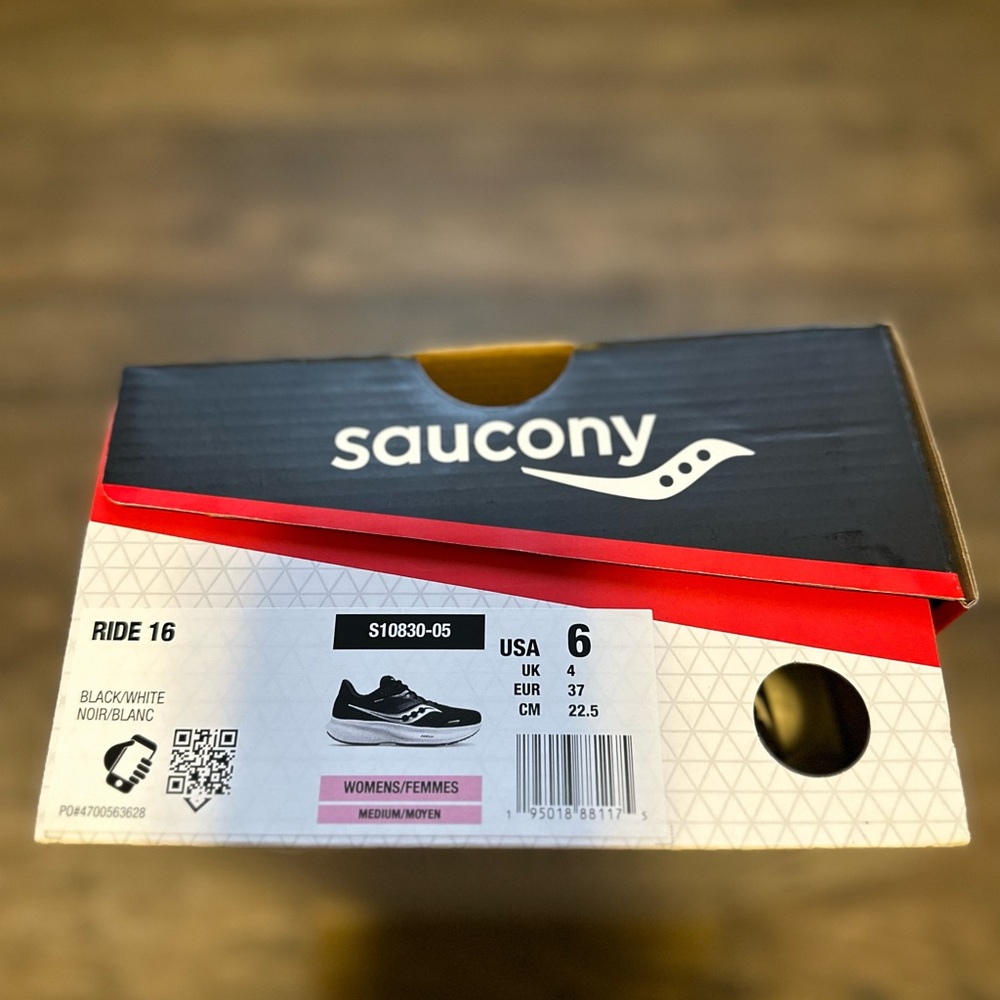 Saucony Ride 16 Black Womens - Picture 7 of 11